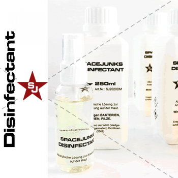 Spacejunks Disinfectant - 250ml + 50ml Spray bottle to go